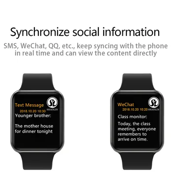 44 mm Smart Watch Series 4 Clock Sync Notifier obsługa połączenia dla Apple Watch Series 5 iphone 8 X Android Phone Smartwatch