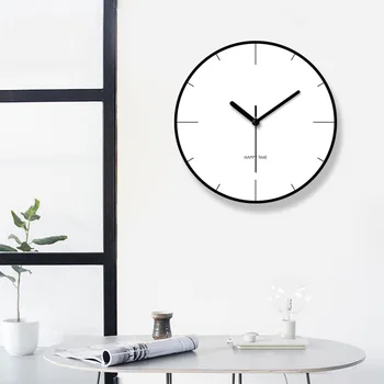 Twórczy Nordic zegar ścienny nowoczesny design kuchnia duży zegar Ścienny Home Decor Biały Cichy sypialnia Orologio Da Parete prezent FZ873
