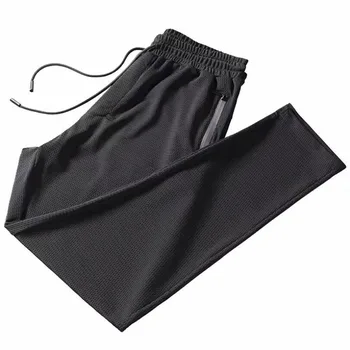 Девятиточечные spodnie Męskie spodnie biegacze mężczyźni 2020 lato lodu ekran sportowe spodnie puste uliczne spodnie dresowe spodnie #0730