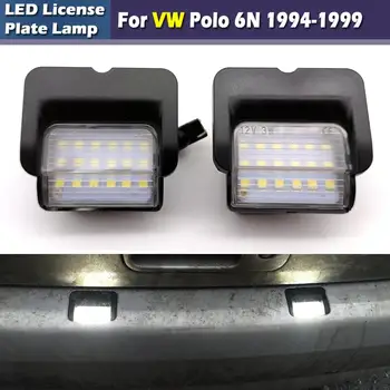 1 para biały led tablicy rejestracyjnej, lampy sygnalizacyjne, światła do VW Polo 6N 1994-1999