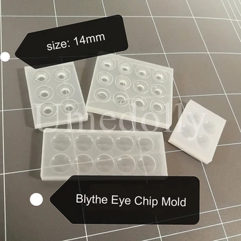 1 silikon 14 mm Blyth oczu chip formy płaskie oczu chip formy DIY akcesoria