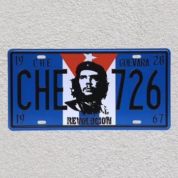 1 szt Che Guevara samochodowe prawa Kuba powstańcza rewolucja blaszane tabliczki znaki tabliczka ściany osób jaskinia ozdoby metal sztuka w stylu Vintage plakat
