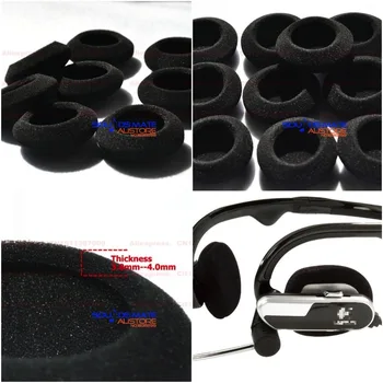 10 par поролоновых nakładek поролоновая poduszka etui Logitech H555 H 555 zestaw słuchawkowy słuchawki 20 sztuk