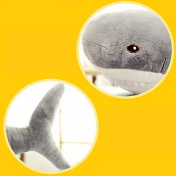 100 cm Kawaii miękka gigantyczny rekin pluszowy Wieloryb ryba Faszerowana ocean zwierzęta, lalki, zabawki dla dzieci, kreskówki dla Dzieci zabawki na prezent
