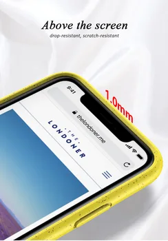 100 szt. z sprzedaż Hurtowa mąki pszennej słomy etui dla iPhone 12 Mini 11 Pro Max XS XR 7 8 Plus SE2 ekologiczny miękki TPU kolor pokrywa tylna