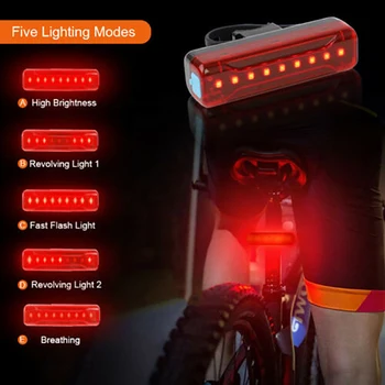 1000LM LED rower os/os światło USB Akumulator wodoodporny MTB Górski rower tylna lampa nocna jazda na Rowerze lampka ostrzegawcza