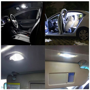 100pcs C5W Festoon 3 4 6 8 LED 5050 SMD Car Auto Interior Reading Light kamera kopułkowa lampa 31 36 39 41 mm DC 12V