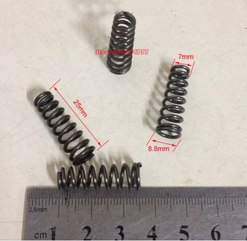 10szt 1.2*7&8.8*25 mm stalowa sprężyna spiralna stożkowa 1.2 mm drut sprężyna stożkowa kompresji sprial podwójna sprężyna stożkowa