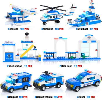 1122pcs 8in1 SWAT Military City Police Station Model Building Blocks And Amrs Gun Car Friends Bricks Education Toys For Children