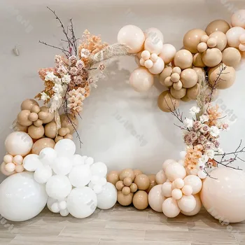 127 szt. makaronu balon garland łuk Tęczy Ślub, Urodziny, Nowy rok ozdoba wystrój domu 2021 dzieci Baby Shower Ballon