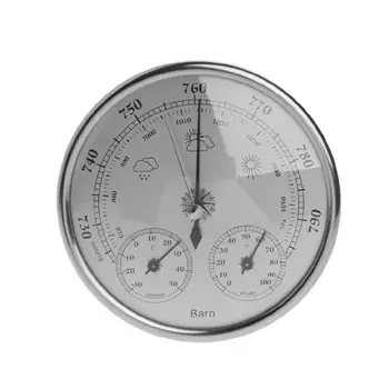 130mm ciśnienie Atmosferyczne temperatura stacja pogody higrometr trzy-w-jednym barometr folia metalowa skrzynia barometr