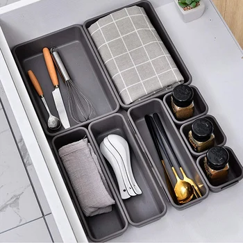 18 Pack blokowanie szuflady organizator podajnik wielofunkcyjny stół tacę skrzyni organizator do kuchni, łazienka, biuro, sypialnia