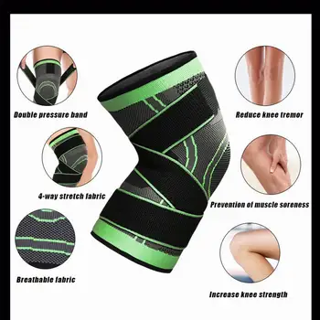 1szt wsparcie kolana nakolanniki pod ciśnieniem bandaż kompresyjny rękaw mięśni kompresję i wsparcie podczas uprawiania sportu dla mężczyzn i kobiet
