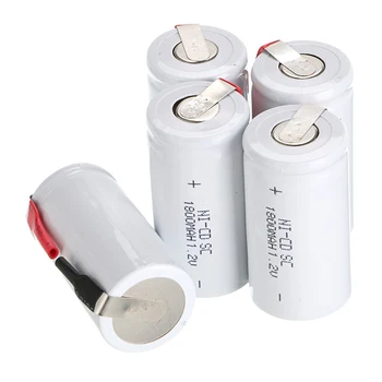 2-20szt Sub C SC Battries 1.2 V 1800mAh Nicd SC akumulator do DIY elektronarzędzi T10 elektryczne wiertarki śrubokręt SUBC Cells