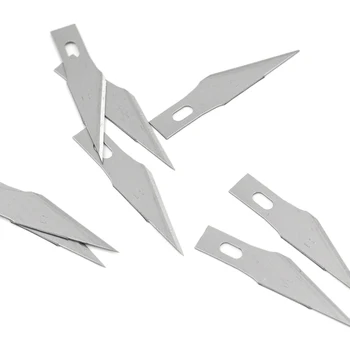 200szt wymiana hobby ostrze zapasowe ostrza stal craft nóż ostrza do DIY Art Work cięcia