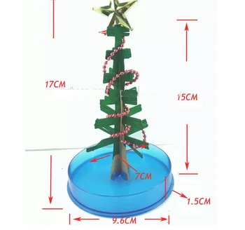 2019 17x10cm Color DIY Visual Magical Crystal Paper Growing Tree Magic Christmas Grow Trees Kids Arbol Magico Science zabawki dla dzieci