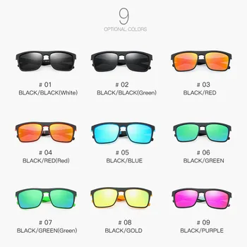 2019 Nowego Rocznika projektant marki męskie kwadratowe okulary polaryzacyjne Mężczyźni Kobiety sportowe jazdy powłoka lustro okulary przeciwsłoneczne dla mężczyzn