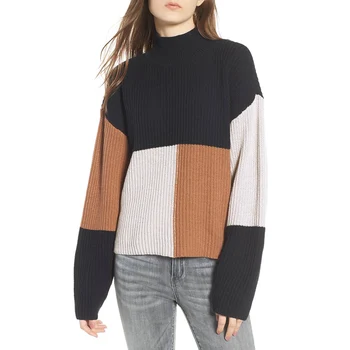 2019 nowy sweter damski Jesień Zima poliester codzienny kolorowy sweter kurtka moda sweter z długim rękawem