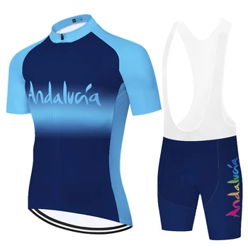 2020 czarna Andaluzja cicling clothing Hiszpania equipacion ciclismo hombre 20D żel letnie szybkoschnące rowerowe spodenki mężczyźni