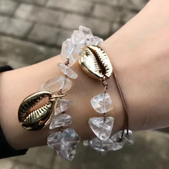 2020 letnia moda Kryształ bransoletka mężczyzna mody biżuteria bransoletka nieregularne przezroczyste kryształowe akcesoria handmade dla kobiet