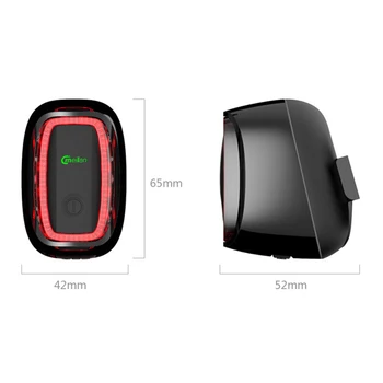 2020 NEW Meilan X6 Bike Light Wireless Rear Laser Lights USB Rechargeable Smart Tail Lamp MTB Cycling Safety Warning Led