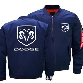 2020 NEW Mens Warm Dodge Fly Pilot jacket Car Logo Print bluza hip hop odzież Męska kurtka