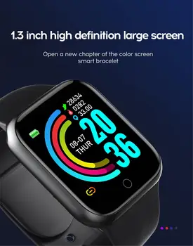 2020 Smart Watch Y68 PK B57 B58 Mężczyźni Kobiety ciśnienie krwi, rytm serca wodoodporny tracker zegarek sportowy zegarek Smart Android IOS