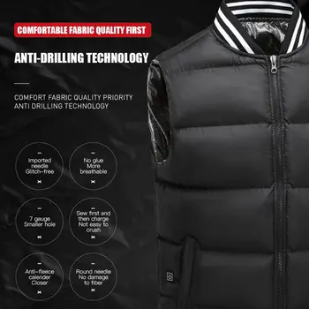 2020 zimowy grzejny kamizelki kurtki człowiek inteligentny USB podczerwieni ogrzewanie bawełnianej płaszcz zimne tolerancyjnych odkryty turystyka ciepła kamizelki odzież