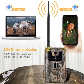 20MP 1080P Wildlife Trail Camera фотоловушки noc 2G SMS, MMS, SMTP e-mail, telefony myśliwskie kamery HC-900A obserwacja