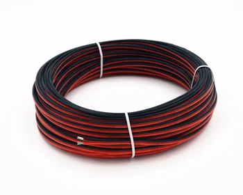 22AWG Silikonowy przewód elektryczny 10 m przedłużacz kabla przewód zasilający 2 pin przewody elastyczne hak w górę pasma ocynowanych przewodów miedzianych