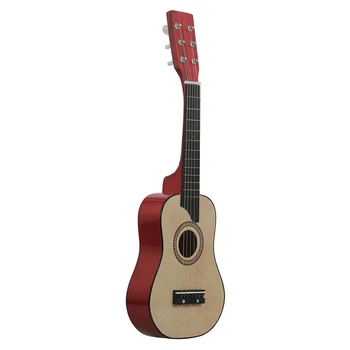 25-calowy akustyczna gitara z lipy 6 strun mała mini-gitara z gitarą Pick Strings for Children Kids Gift Beginner