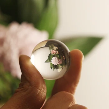 30/40/60 mm Crystal szklanej kuli wystrój z Stotage Box Fengshui Decoration Craft Photo Prop Decor do stacjonarnego biura