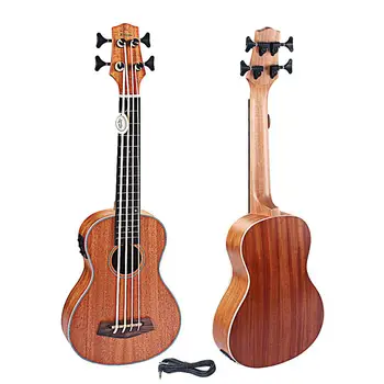 30 calowy elektryczne ukulele bas korektor сапеле retro zamknięta przycisk cztery struny gitary elektrycznej narzędzie