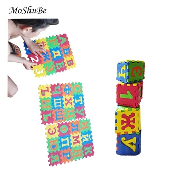 36 szt./kpl. rosyjski alfabet puzzle dywan przedszkole szkolenia edukacyjne EVA Baby Kids Puzzle Learning Mat zabawka dla dzieci