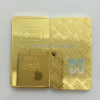 3szt laser numer seryjny 1 uncja czystego 24-karatowego złota pokryta połączono слитками sztabka złota replika monety