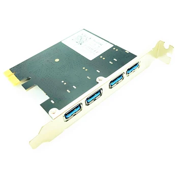 4 - portowy USB 3.0 PCI-E karta PCI Express (PCIe USB 3.0 adapter hub 4-portowy USB3.0 kontroler USB 3 0 PCI-e PCIe Express 1X