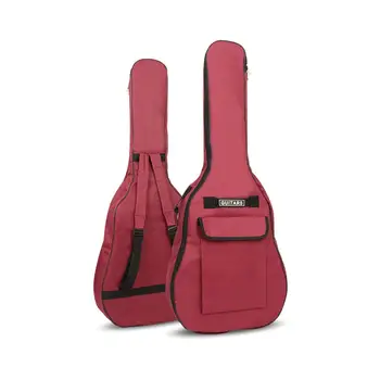40/41 cala torba gitara akustyczna gitara Gig Bag pokrowiec podwójne szelki 5 mm miękka gitara wodoodporny Oxford plecak