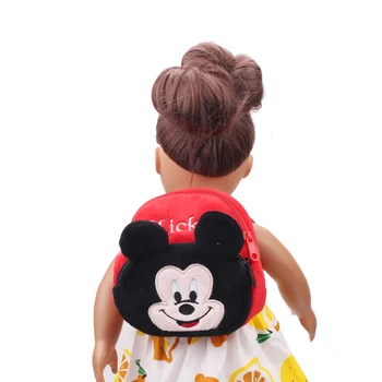 43 cm dla dzieci lalki torba noworodka szkolna torba kreskówka zwierząt plecak zero portfel zabawki dla dzieci nadają się amerykański 18 cali dziewczyna lalka c481