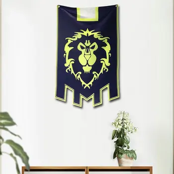 47x100cm 63x97cm World of Warcrafts WOW Alliance i Horde Banner Flag Dacron Home Decor Cosplay Cos Prop