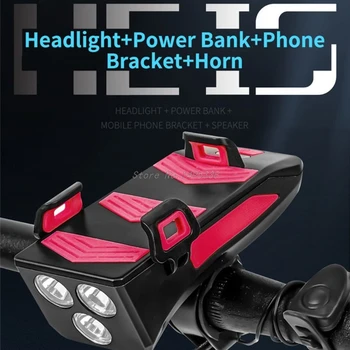 4na1 rower telefon USB ładowanie skarb stojak uchwyt reflektora głośnik MTB górskie drogi rower telefon obsługuje uchwyt