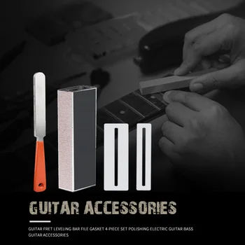 4szt gitara sposób polerowanie plik wyrównanie narzędzie basowa gitara akustyczna, gitara gryf guard protector лютье naprawa narzędzi
