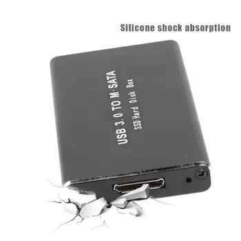 5 Gb z mini SSD obudowa dysku twardego USB 3.0 to zewnętrzny dysk mSATA dysk obudowa dysku twardego stopu aluminium USB na Micro B obudowa dysku twardego
