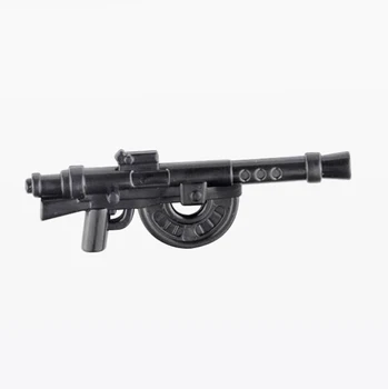 5 szt./lot broń wojskowa broń karabin Heave M1915 karabin maszynowy automat MOC część klocki cegły zabawki dla dzieci X373