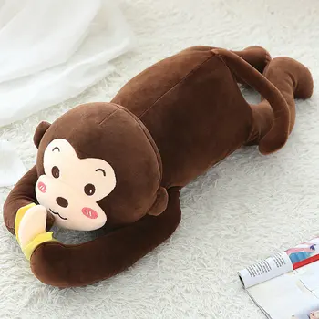 60-100 cm kochanie miękka małpa pluszowe zabawki miękka lalka godny noclegową łóżko lalka prezent na urodziny dla dzieci