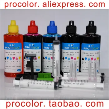62 XL Pigment Dye ink refill kit hp 62XL HP62 5640 5660 7640 5540 5544 5545 5546 5548 5740 5741 5742 5743 5744 5746 drukarkę