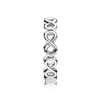 925 srebro kobiety elegancja pierścienie szczęśliwy numer 8 Fortune pierścień dla kobiet ślub obrączki biżuteria
