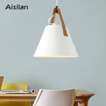 Aisilan Nordic prosta lampa wisząca LED E27 twórczy wisząca projekt samodzielnie do sypialni, salonu, restauracji, baru