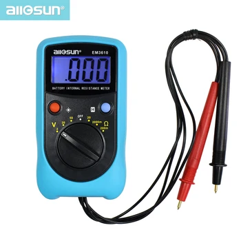 ALL SUN EM3610 Battery wewnętrzny Miernik rezystancji akumulatora napięcie akumulatora współczynnik temperaturowy samochodowy tester
