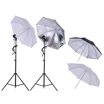 Andoer Photo Studio kits Tła+Lighting+Swivel Socket+Light Stand+Parasol+Background Stand + Clamp Photography Shooting
