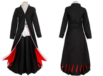 Anime Bleach Ichigo Kurosaki Płaszcz Szlafrok Spodnie Cosplay Kostium Halloween Mundury